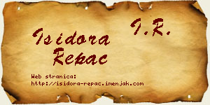 Isidora Repac vizit kartica